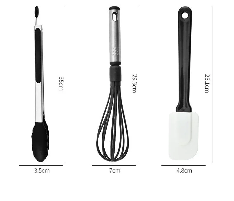 24 шт. набор кухонных принадлежностей из нержавеющей стали