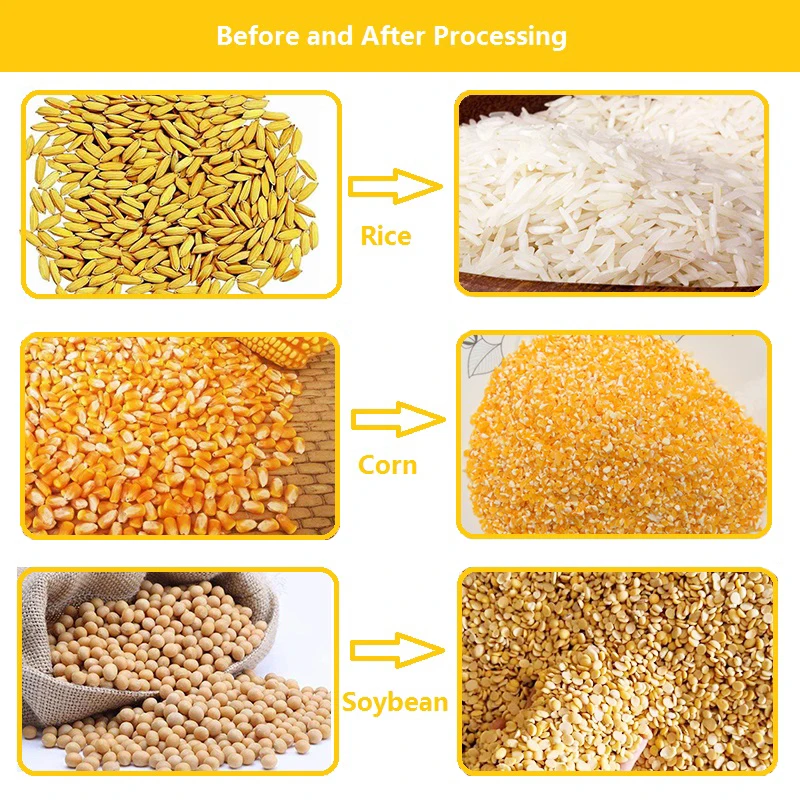 Small Rice Huller Machine with Polishing Function Rice Polishing Machine