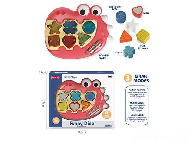 Обучающий пазл для детей электронная клавиатура с орган динозавр геометрическое пианино музыкальный инструмент со световыми звуками игрушки