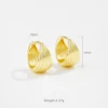 Chapado en oro de 18 quilates TTE111-2