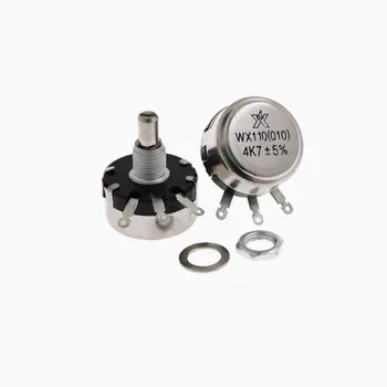 Potenziometro Di Precisione WX010(110) A Filo Singolo &ndash; Valori 2.2K/4.7/10/1K Per Progetti Fai Da Te E Riparazioni