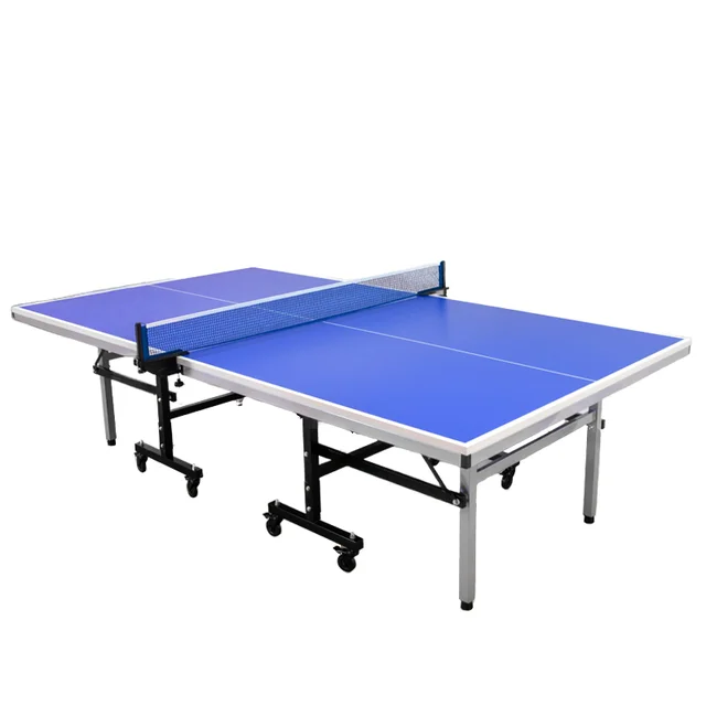 National Standard 25mm Foldable Moveable Indoor Table Tennis Table Competition-Grade Home Family Training Entertainment