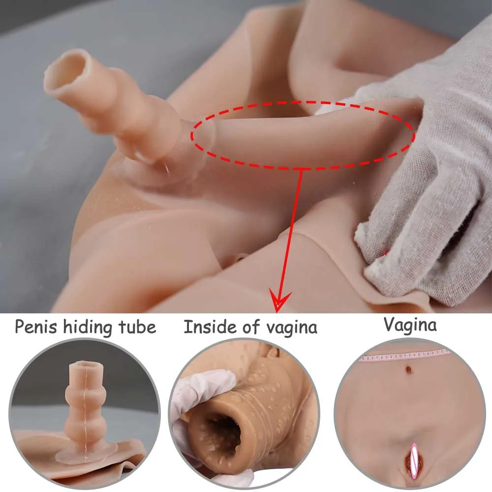 Tex-Eorey Pantaloni Vagina Finta in Silicone Completo da Uomo Tex-Eorey Pantaloni Vagina Finta in Silicone Completo da Uomo