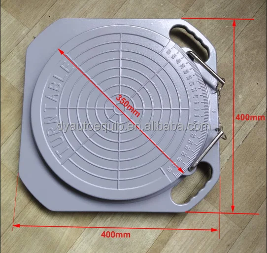 wheel alignment portable car turntable