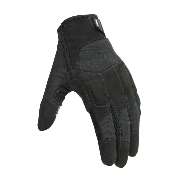 Hot Selling Full Finger Hard Knuckle Outdoor Black Leather Gloves with knuckle Shooting Gloves