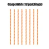 Orange White Striped -Ringed