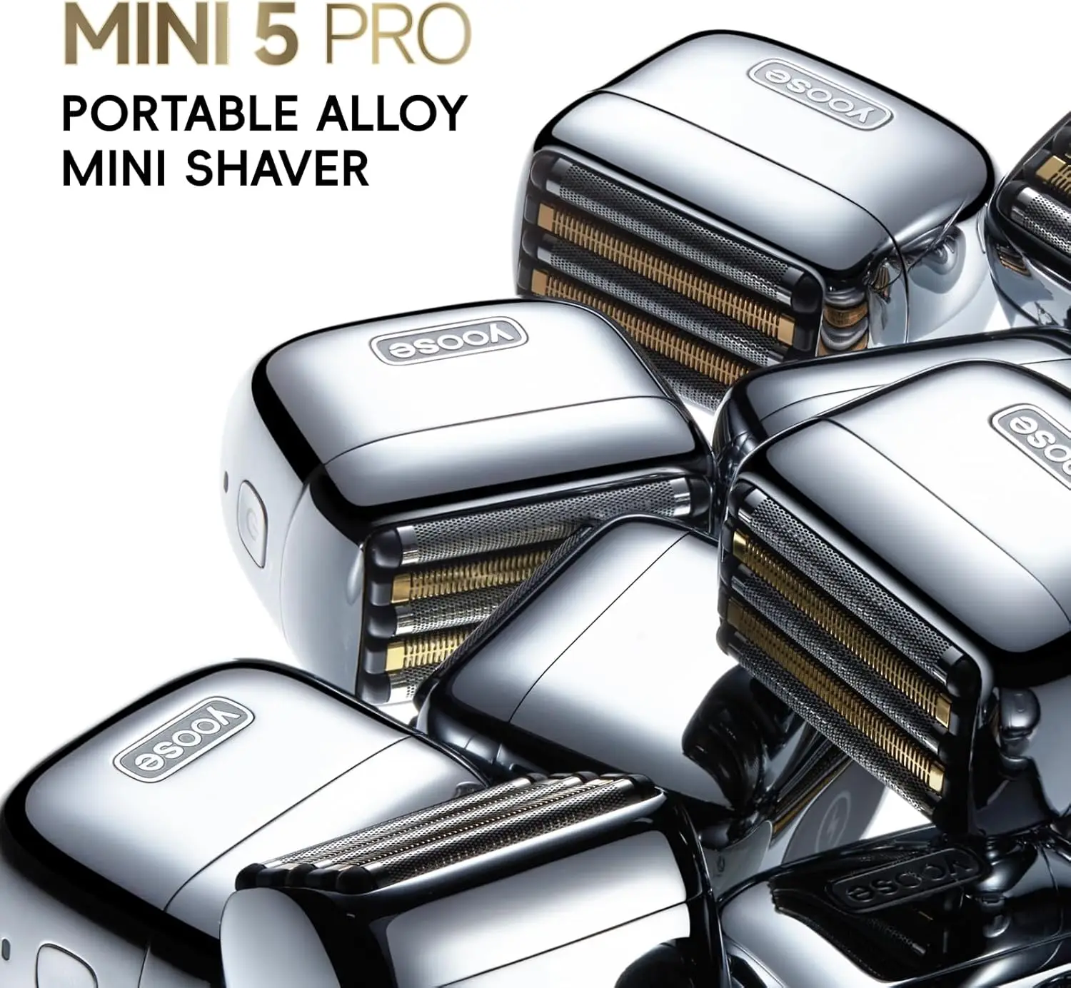 Yoose Mini 5 Portable Mini Foil Shaver - White - Harvey Norman Malaysia - View #3