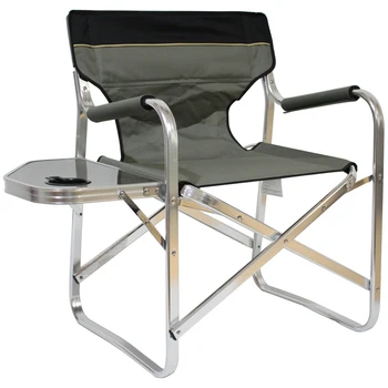 Outdoor Heavy Duty Lightweight Aluminum Cheap Tall Canvas Director's Side Table Custom Portable Folding Camping Director Chair