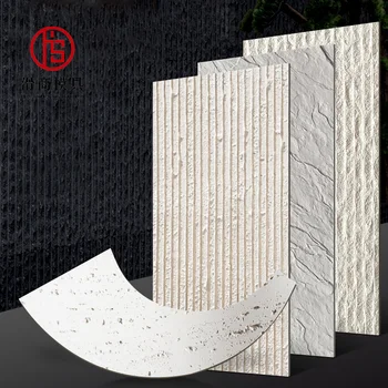 External lightweight wall cladding thin face brick white flexible ceramic soft tiles