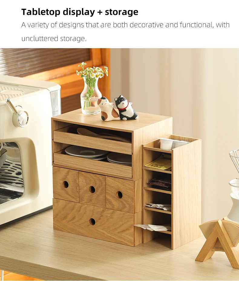 Shimoyama New Luxury Laminated Wood Storage Box Case For Desktop