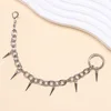 Chunky chain studded shoe chain