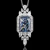 White gold with black enamel and a Chopin  chain