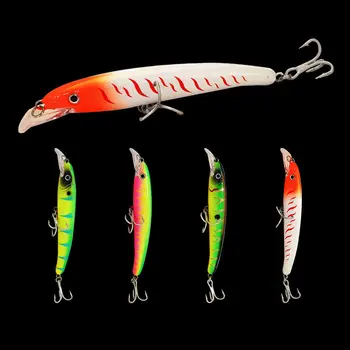 CHEERY Wholesale ABS PVC Minnow Lure Hard Bait Fishing 18cm 33g Treble Hook Floating for River & Ocean Beach Bass – Minnow – view 5