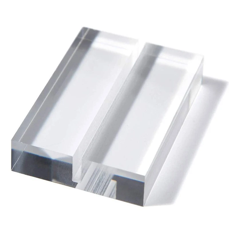 Clear Acrylic Blocks Customized clear Acrylic Base Transparent Display Stands Acrylic Bricks