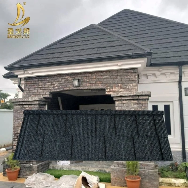 Zimbabwe sangobooild Tejas Para Techo 0,4 мм черепица Заводская оптовая цена черепица с каменным покрытием