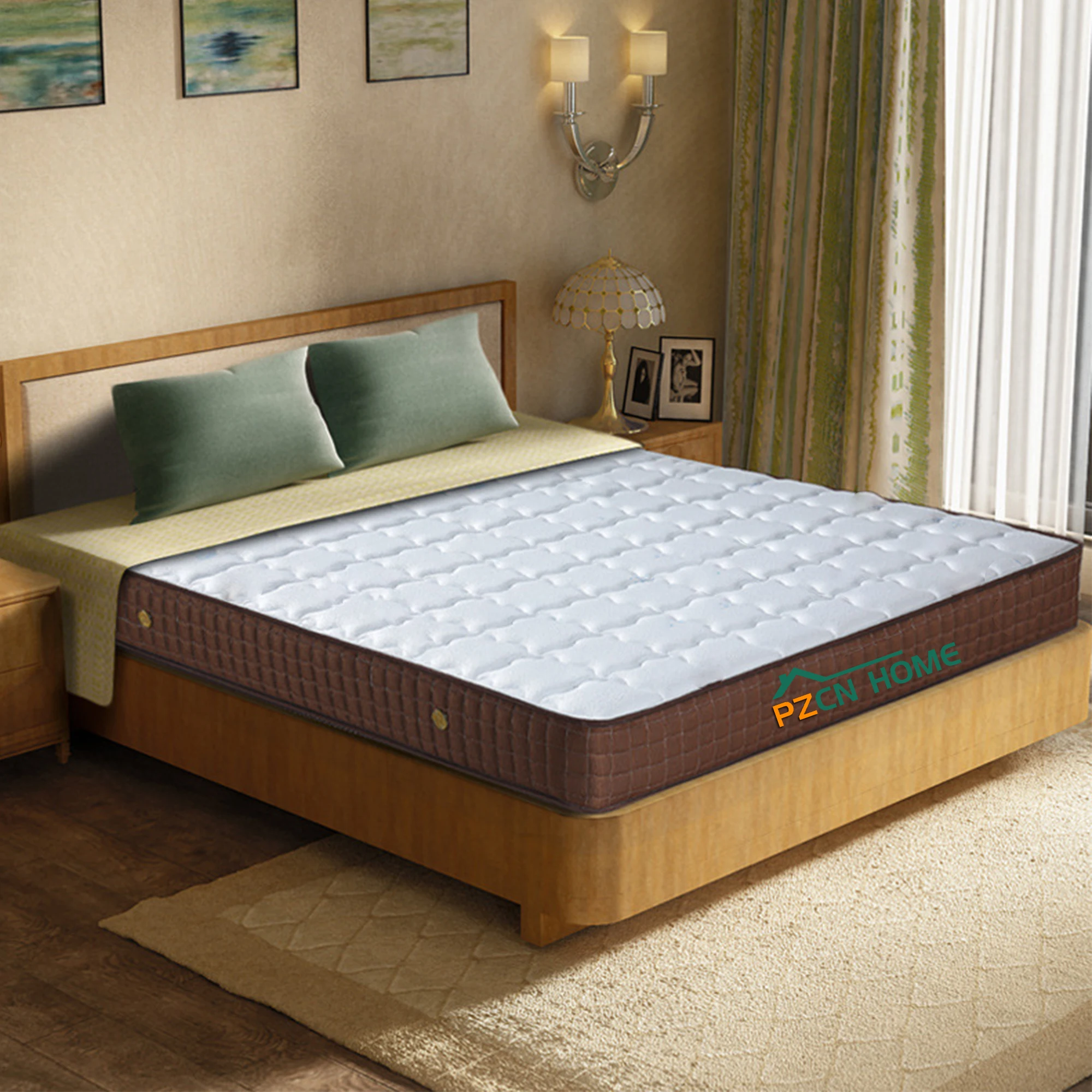 Sleep well customized size single visco elastic roll pack memory foam bed latexmattress