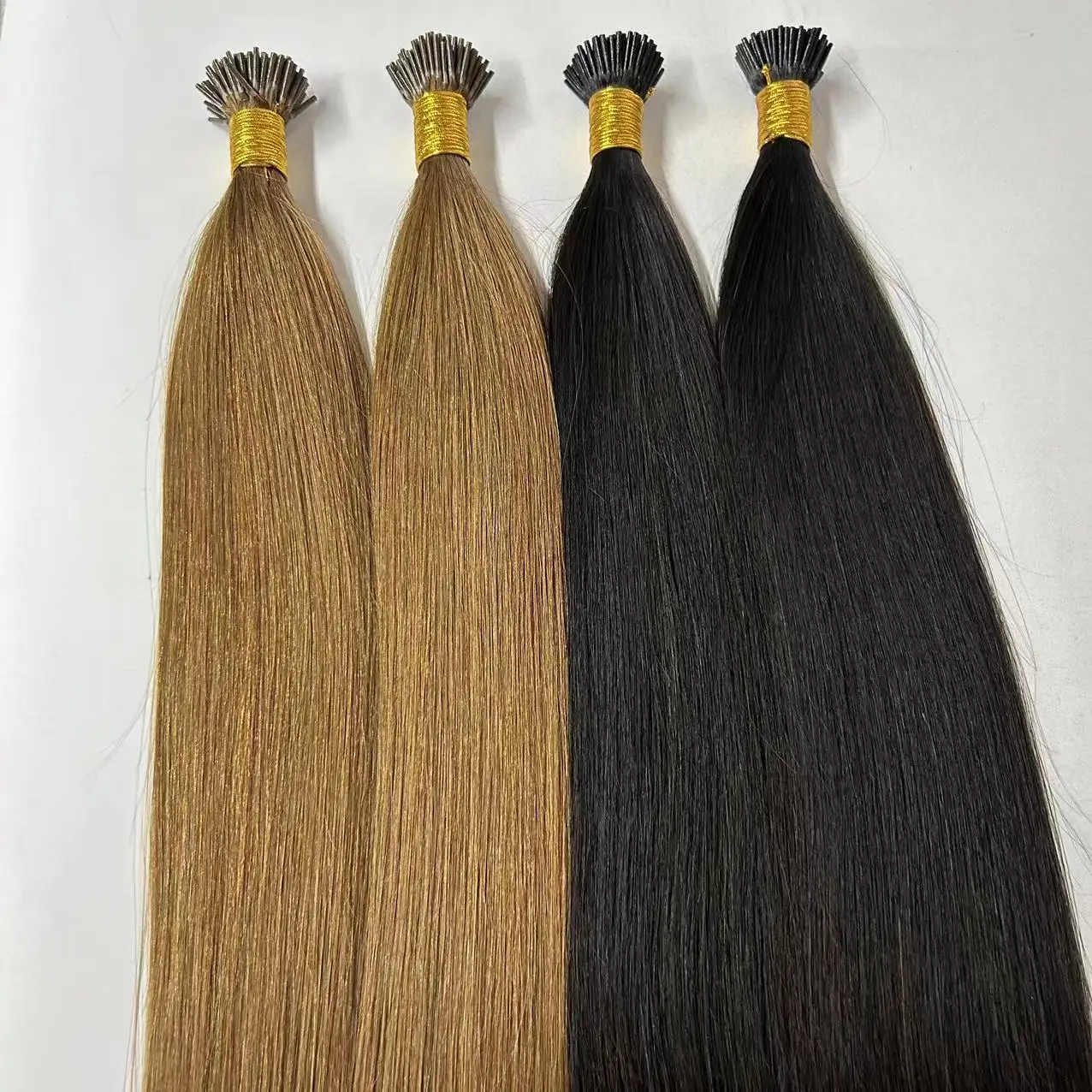 12a 100 Indian Human Raw Hair Extension 1b Bone Itip Straight Double Drawn Pre Bonded Keratin I 