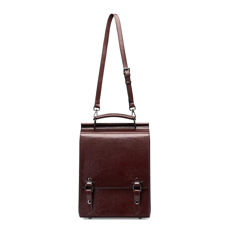 Leather for Female Backpack for Women Leather Backpacks England British Style Design Hot Sale High Quality Wholesale School Bag