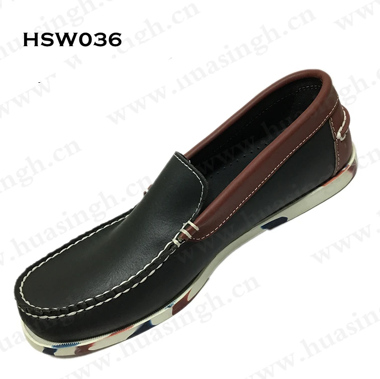 LXG,Egypt Market Popular Flat Sole Fashion Men Boat Shoes Easy Pull-on Handmade Colorful Rubber Outsole Peas Shoes HSW036