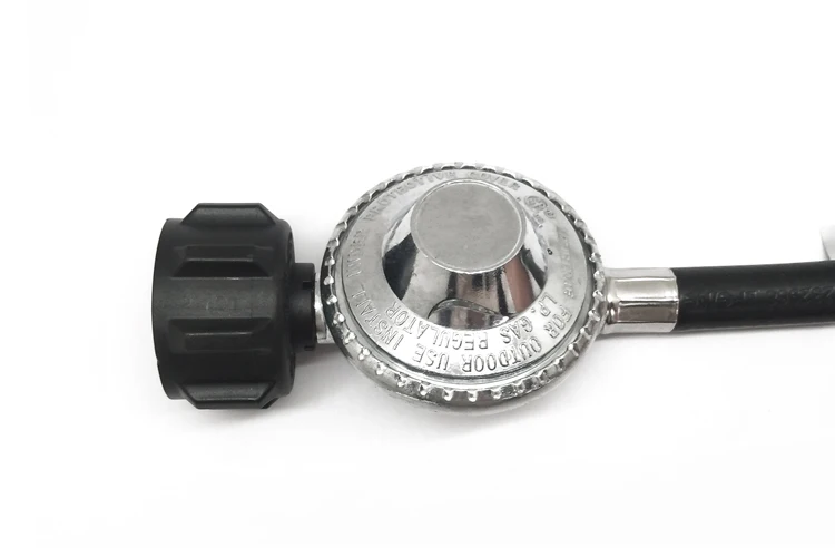 QCC 11W.C Low Pressure LPG Gas Regulator LPG with 4 Feet Hose for BBQ Grill
