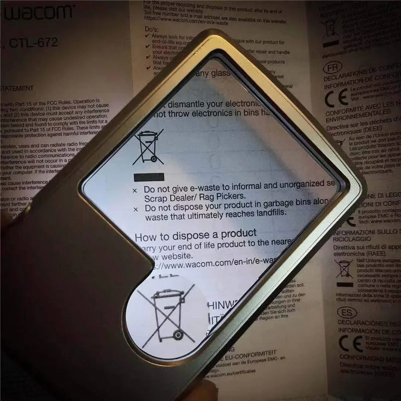 Transparent Double Lens Outdoor Child magnifier