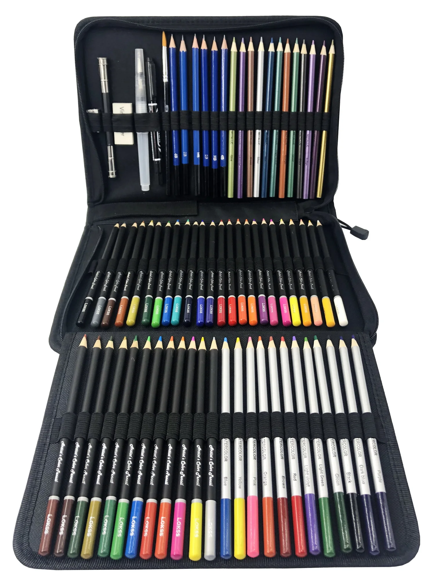 Kalour Brand New Product Assorted 76pcs Drawing Sketching Charcoal ...