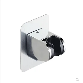 Wall mounting silver hand shower hanger bathroom bracket shuc shower head holder with strong adhesive sticker