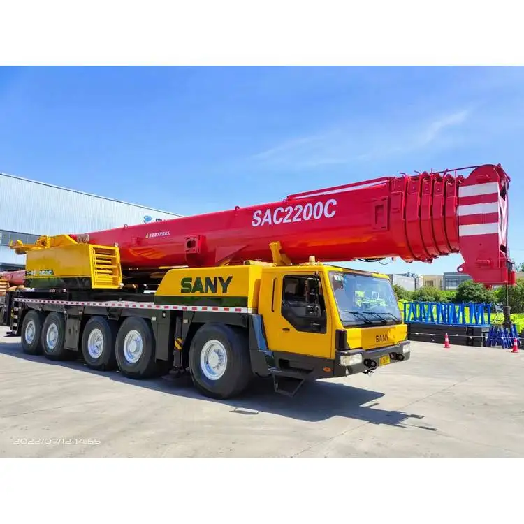 Sany 220T Used Rough Terrain Crane Truck Mounted Mobile Crane 60000kg