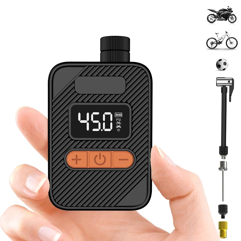 Mini Portable 150psi Car Tyre Pump 500mAh ABS Compressor Air Pump for Bike Balls Other Portable Tyre Inflating Needs - view 5