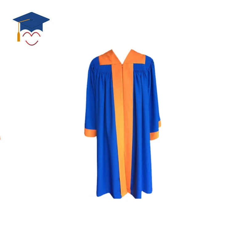 Wholesale Custom UK Matte Graduation Gown Color Stitching