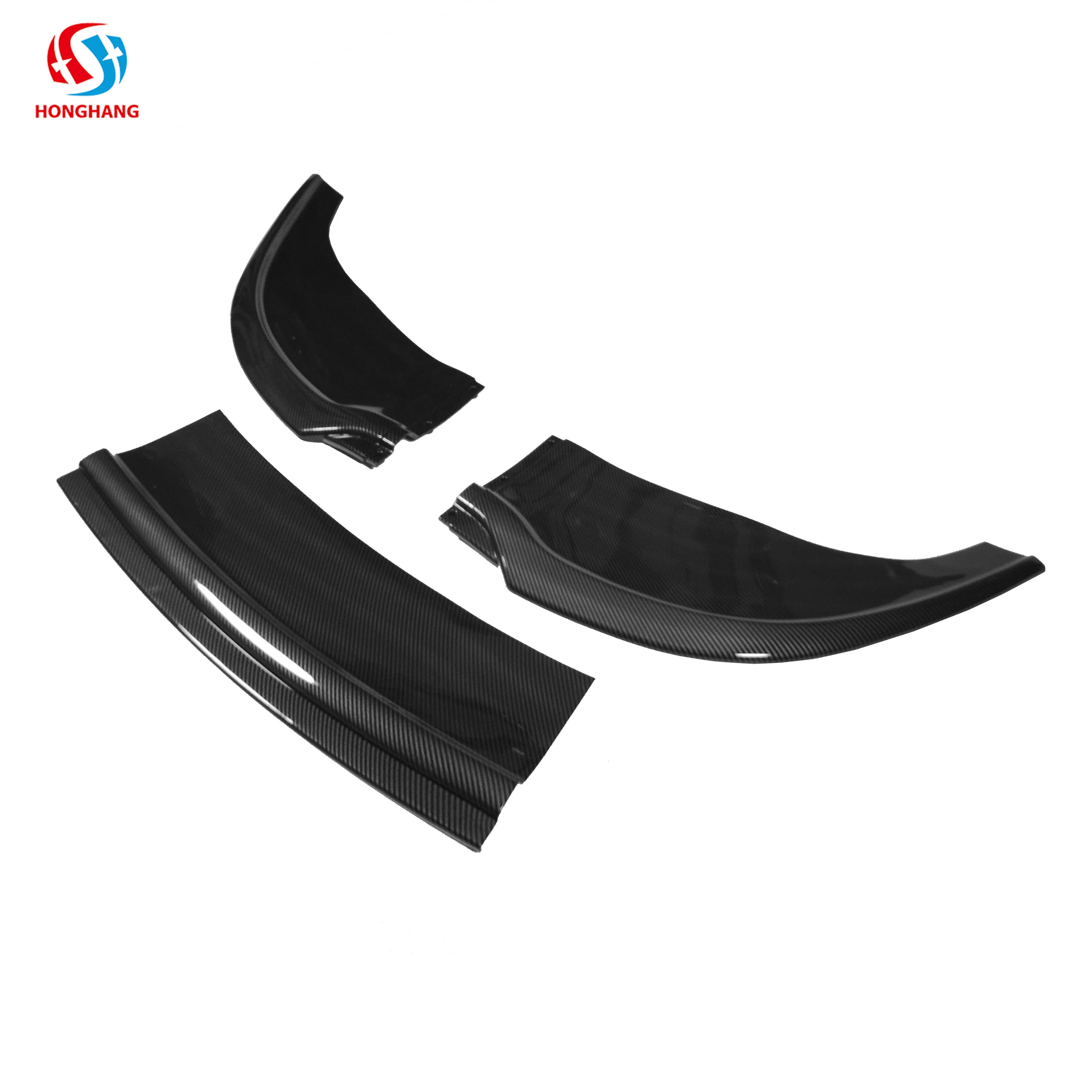 Matte Black Front Bumper Lip Splitter For Chrysler 300 C S SRT 2015-2023 3Pcs