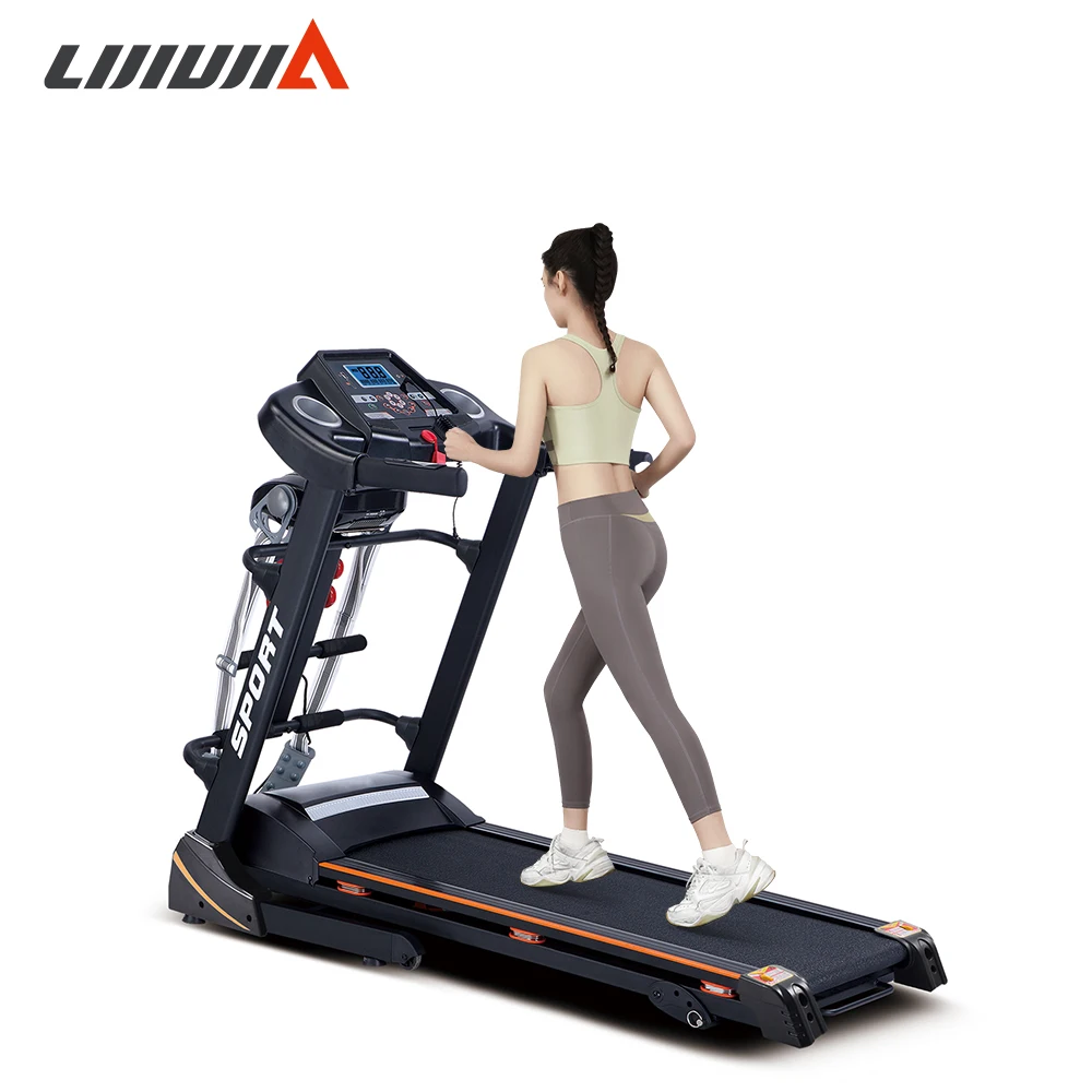 Lijiujia Electric Cheap Home Gym Fitness Curved Sports Folding Treadmill  Running Machine