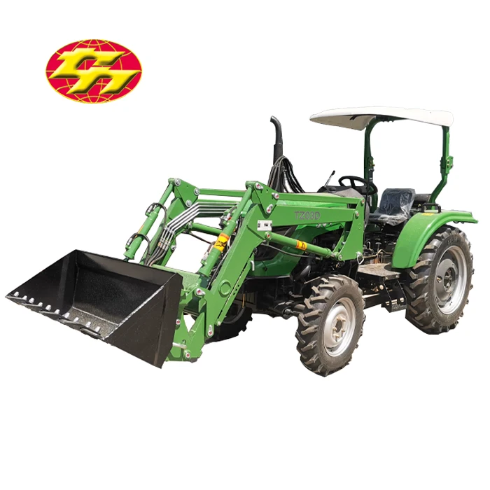 4x4 60hp Sub Compact Tractor with Front Loader  and Rear Backhoe