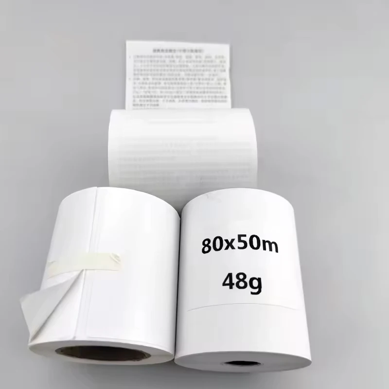 Custom Cash Register Paper Thermal Receipt Paper Jumbo Roll Grammage 48gsm Pos Rulosu 57mm 80mm ATM Pos Paper Roll supplier