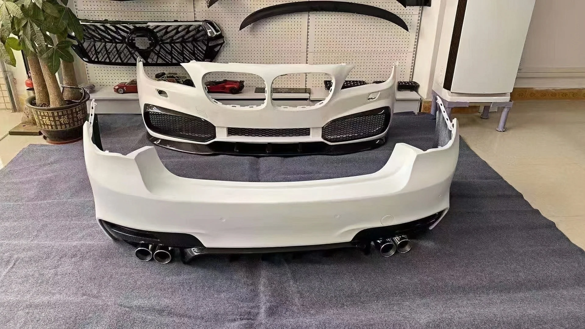 PD Style Body Kit for Bmw Series 7 F01 F02 Front Bumper Lip Rear Diffuser Side Skirts Car Body Kit