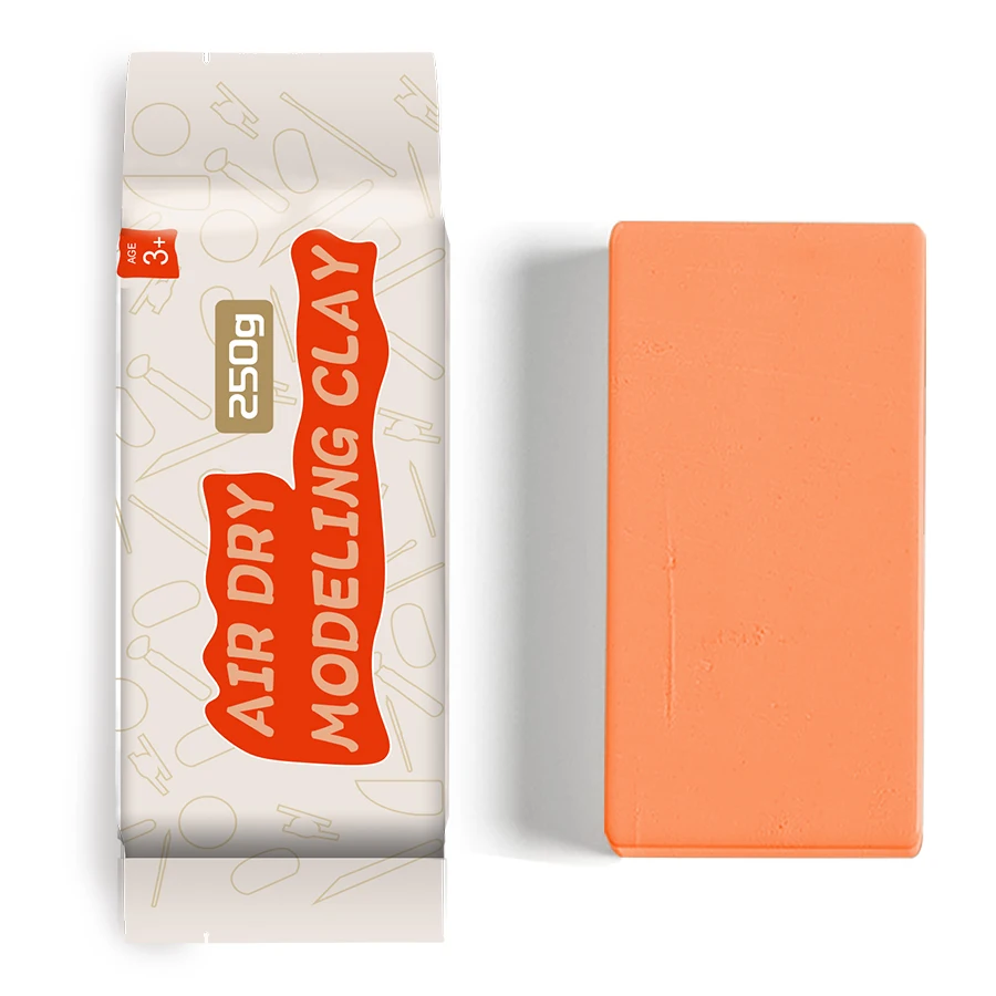 Высококачественная 250 г белая глина для сушки на воздухе полностью натуральная формовочная пластыри и слайм творческих художественных проектов