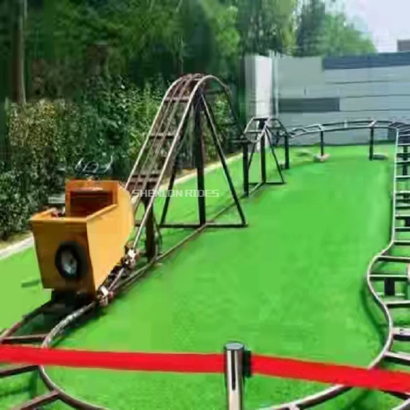 ミニジェットコースター 室内用遊具 親子向け 人力ローラーコースター 遊園地用 ミニローラーコースター