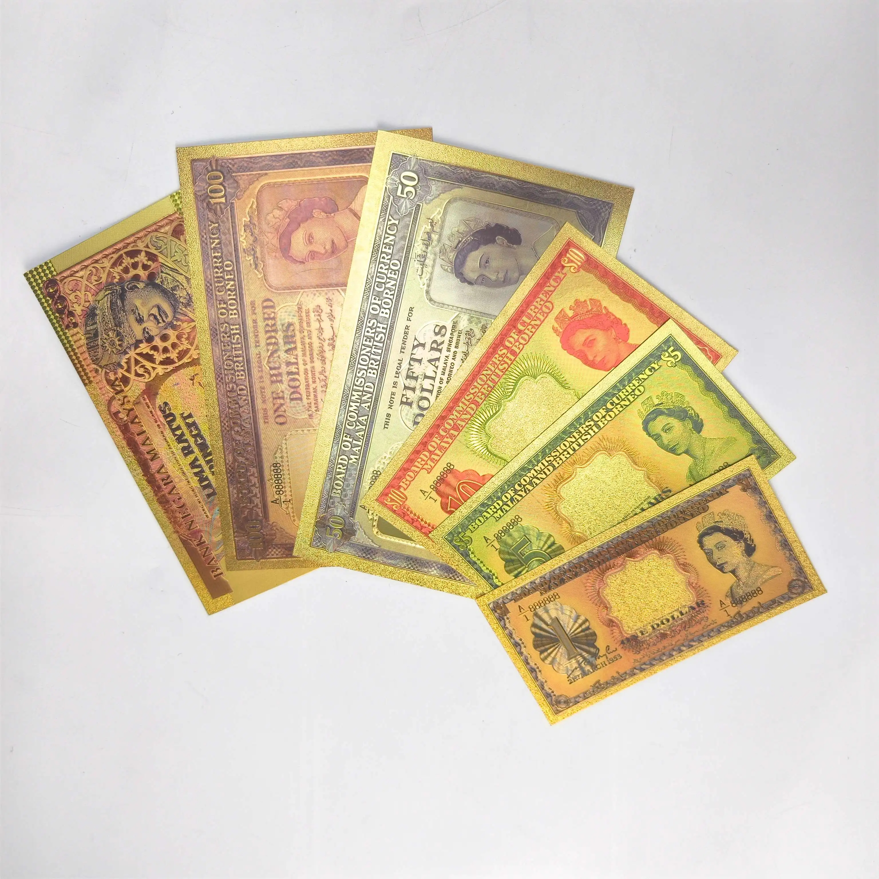 勃泥亜 ボルネオ 6枚 旧硬貨 Borneo １８００年代 統治時代有り 6個