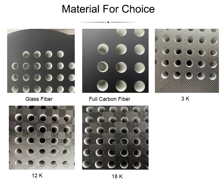 Professional Custom Brand LOGO 3k12k18k Carbon Paddle Racket Carbon Fiber Beach Padel Tennis Rackets Paddle for Training manufacture