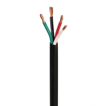500ft 16AWG 4-Conductor Car Home Audio Speaker Wire Cable in Wall CCA for LED Lighting Strips Automotive Garden Bell Speaker