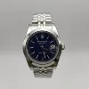 Silver Case+Dark blue Dial