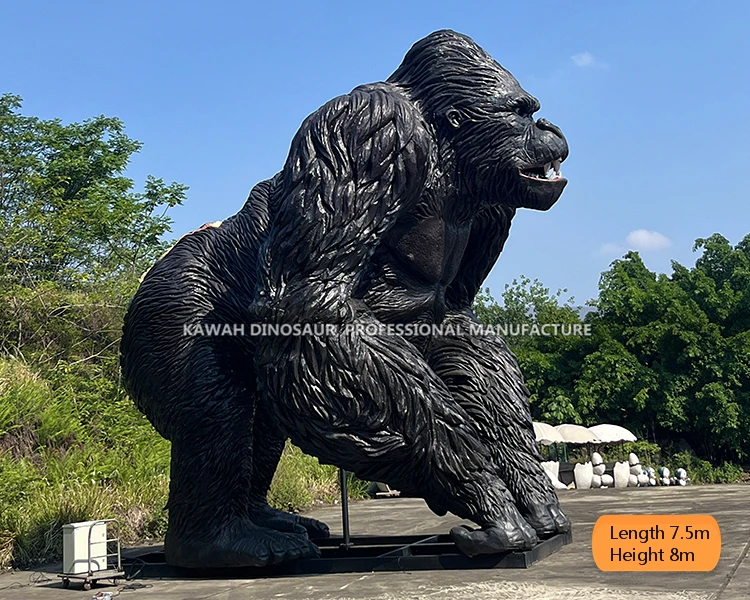 Kawah Factory Customized Animatronic Animal Gorilla Model Statue ...