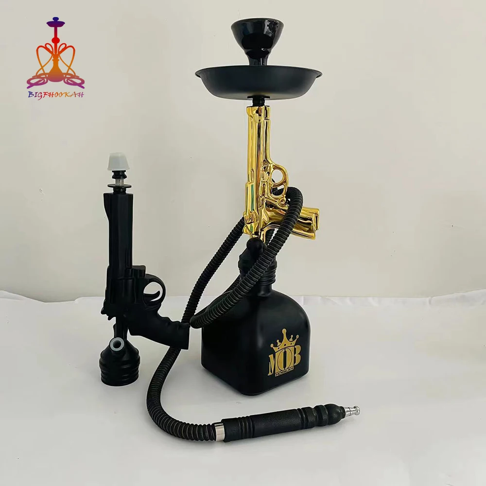 2021 Hot Sale Shesha Custom Mob Logo Rose White Ak47 Gun Shape Ak47