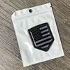 American flag-deep black