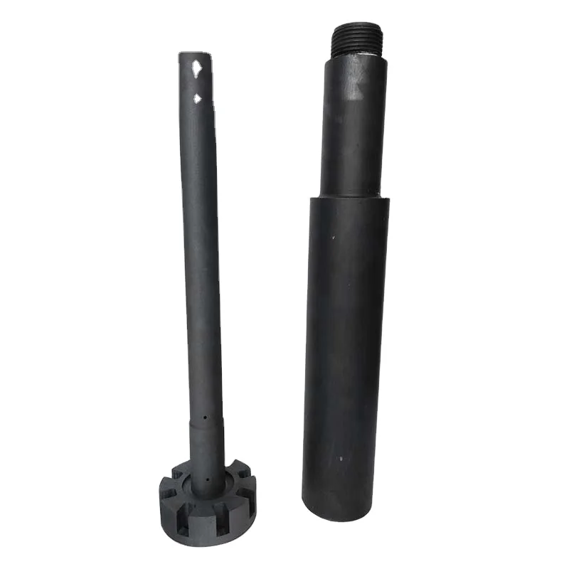 Hot Sale Custom High Quality Graphite Degassing Rotor And Shaft for Aluminum Alloy