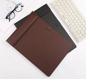 Custom Business Hotel Supplies Filing Product Leather Conference Mat Document Splint Clipboard Board Clip PP Holder Bag Folder