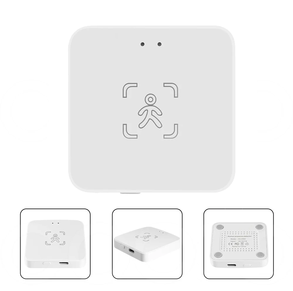 Tuya WiFi / Zigbee c Cảm biến chuyển động cơ thể người thông minh MmWave Radar vi sóng Phát hiện cường độ DC5V