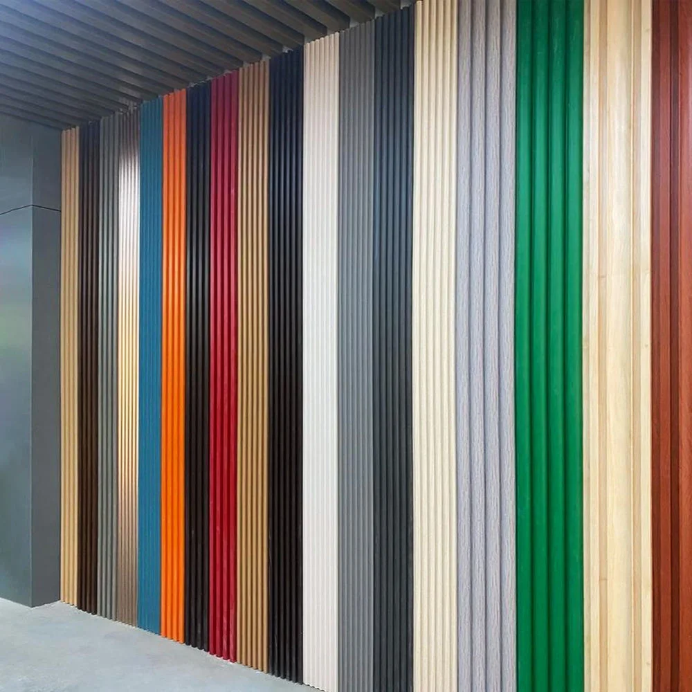 Interior Decoration WPC Fluted Wall Cladding Panel Wood Alternative ...