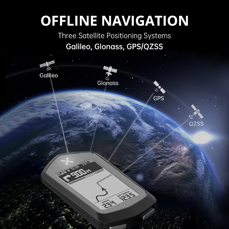 Беспроводной Велосипедный компьютер XOSS GPS-навигатор спидометр датчик ANT