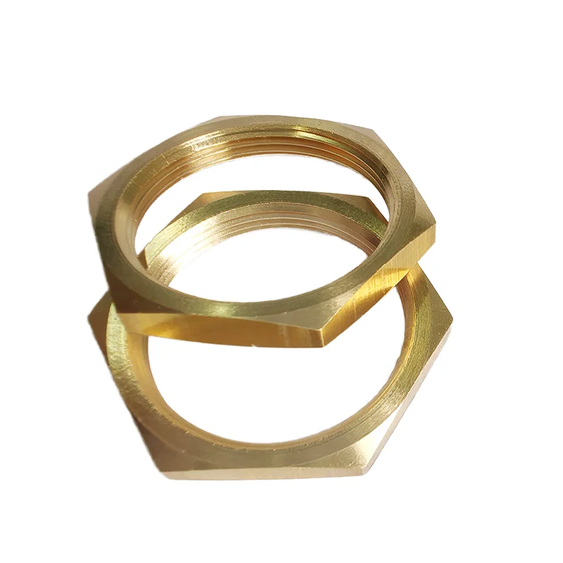 Customized Big Hex Thin Insert Nut Special Turning Brass Copper Bronze for Plastic Industry M24 Thread